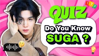 ULTIMATE SUGA BTS QUIZ Only True ARMYs Can Ace This! 🔥