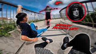 ESCAPE FROM SERBIAN DANCING LADY KILLER vs PARKOUR POV SKATEBOARDER
