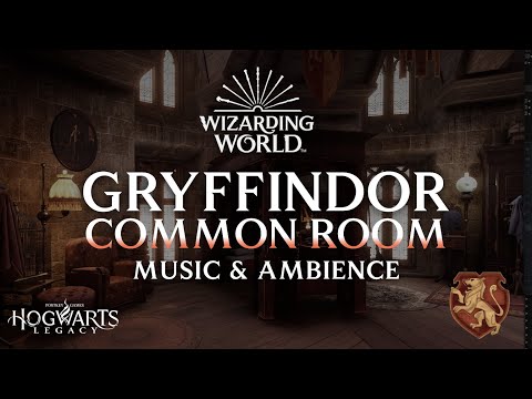 Harry Potter Music & Ambience | 🦁 Gryffindor Common Room, Hogwarts Legacy