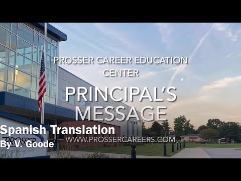 Principal’s Message Spanish Version