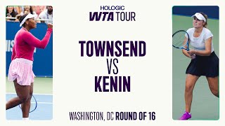 Taylor Townsend vs. Sofia Kenin | 2025 Washington Round of 16 | Match Highlights