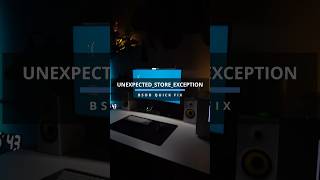 BSOD quick fix UNEXPECTED_STORE_EXCEPTION #shorts