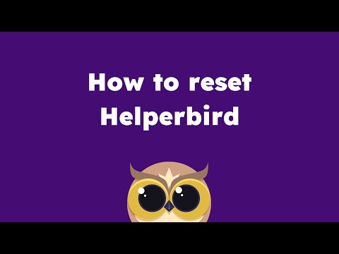 How to Reset Helperbird to Default Settings