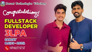 How I Got ₹3 LPA as a Java Fullstack Developer | Fullstack Course in Chennai with Placement