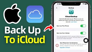 How to Back Up Your iPhone TO iCloud | iPhone iCloud Backup