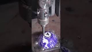 Desktop Waterjet cutting a Billiard Ball