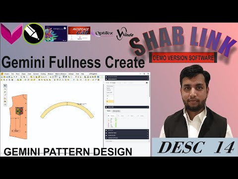 Desc 14 | Gemini Fullness Create|shablink |fashion designer course |freecad |autocad |pattern making