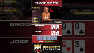 The WORST Poker Play That You Will EVER See! #shorts #pokershorts #poker