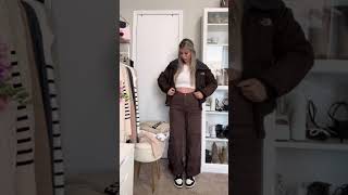 Styling brown cargo pants for fall 🤍 #fashion #style