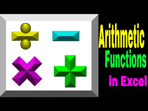 Arithmetic Functions in Excel - Basic calculations - Part -2 (Telugu)