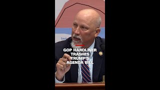 GOP hardliner trashes Trump’s agenda bill