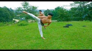 Self train muay Thai kickboxing