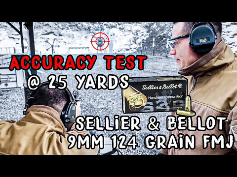 Practical Accuracy Test - Sellier & Bellot 9mm 124 Grain FMJ - 10 Shots at 25 Yards - CZ TSO