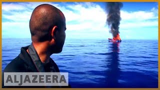 Palau destroys fleet of illegal fishing vessels
