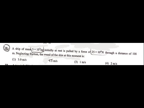Newton's Laws in Action: Ship's Speed Without Friction#PhysicsProblemSolved#NewtonLaws#ShipSpeed