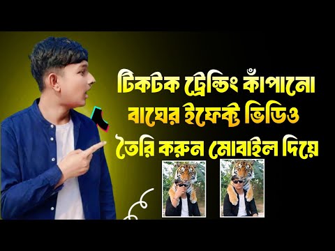 টিকটক টেন্ডিং কাঁপানো বাঘের এফেক্ট ভিডিও তৈরি করুন মোবাইল দিয়ে ২০২৫