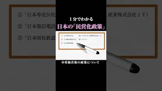 【1分で政治】｢中曽根首相｣が行った民営化政策についてわかりやすく解説  #政治 #経済 #参議院