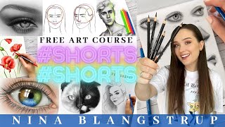 Free Art Course - How to Draw Portraits #shorts
