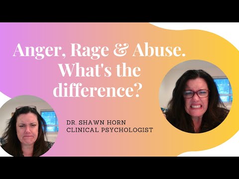 Anger, Rage & Abuse. What's the difference? Psychologist, Dr. Shawn Horn discusses