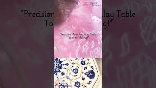 Precision Meets Art Inlay Table Top in the Making! #diy #coffeetable #homdecor #tabletops