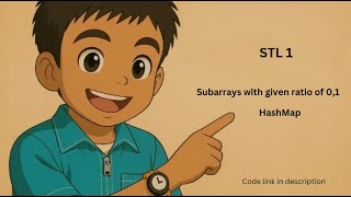 Subarrays with given ratio of 0 and 1 | Extension of Leetcode 560