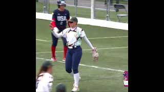 🇦🇺🥎 Tamieka Whitefield solving everything by herself at the 2023 WBSC Women's Softball World Cup