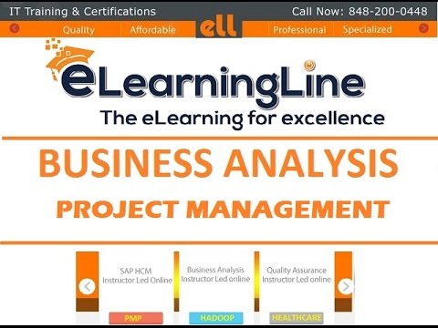 Business Analyst training - Introduction to Project Management by ELearningLine @848-200-0448