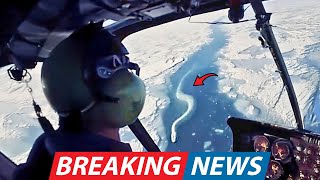 Helicopter Crew Photographed a New Sea Creature So Enormous It Could Be a Monster From the Ice Age!