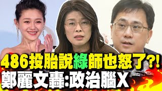 486先生"投胎說"連"綠"師也怒了?! 鄭麗文轟:政治腦X