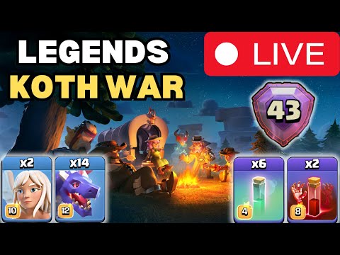 #Live Legend Attacks in the top 50 then KOTH and a FW, let's get it! #coclive #live