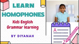 Homophones For Kids | KS1 English | Easy Method Of Homophones | Diyanah