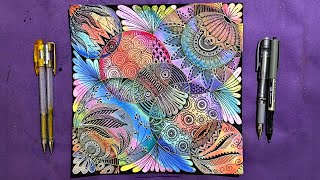 Zentangle Masterpiece for Deep Relaxation || Mesmerizing Zen Doodles that Calm the Soul