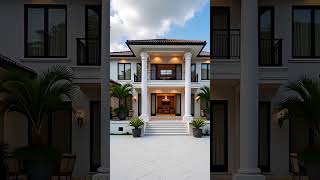 Elegant & Timeless Luxury Villa House Design 🔥 #viralvideo #home #design #shorts #trending #usa