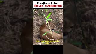 From Hunter to Prey The Lion’s Shocking Fate! #LionVsSnake #BlackMamba