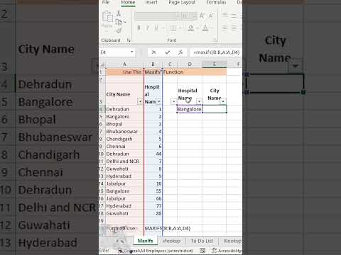 How to Use MAXIFS Function