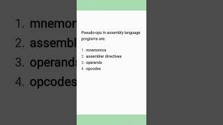 MCQ TIME #shorts #shortsfeed #shortvideo #computerscience #education #edubit