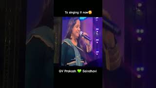 GV Prakash Saindhavi singing latest at Na Muthukumar event #gvprakash #saindhavi#gvprakashkumar