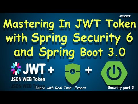 Spring security 6  integration with JWT Token  and Spring Boot 3 | Security Part 3