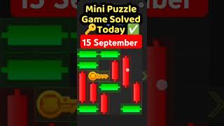 Hamster combat mini Puzzle Game Today 15 September | #dailychallenge #minipuzzle #trending #getkey