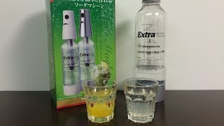 ソーダスパークルで炭酸水　作ってみた！