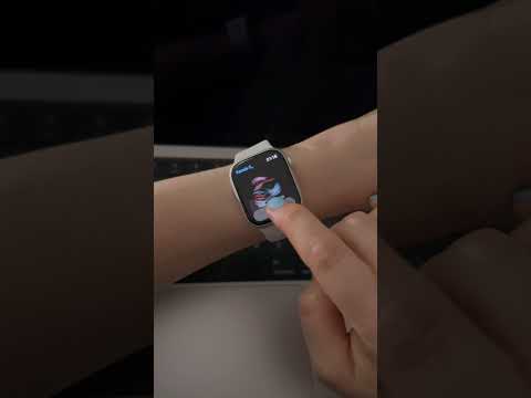 Check your blood oxygen level - Apple Watch 8 Silver 41mm #shorts