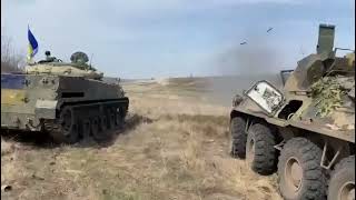 Captured in Russians BTR-82-A is now fighting on the Ukraine side. Ukraine war