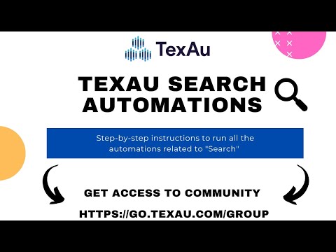 TexAu Automations: "Search" - run all automations related to search on Facebook, Instagram, LinkedIn