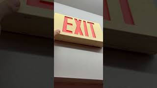 Testing a generic jiming exit sign #shorts #exitsign