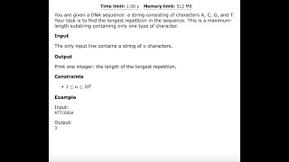 CSES | Introductory Problems | Repetitions