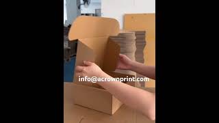 👑✨ Real shot of custom packaging mailerbox production#packaging #factory #customized #packing #box