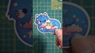 Making Die Cut Stickers #sticker #cuteart #smallbusiness #handmadestickers #stickermaking #kawaiiart