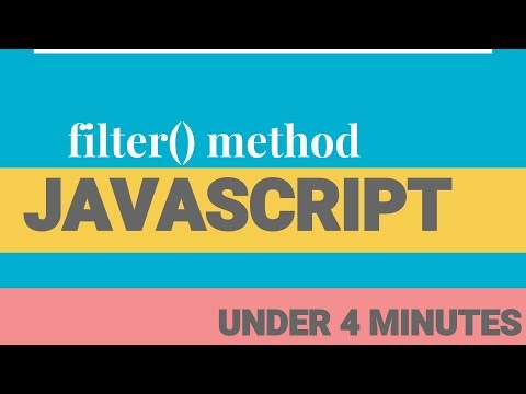JavaScript array methods | filter
