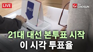 [🔴 무조건 간다 LIVE] 21대 대선 본투표 시작···현재 투표율은?