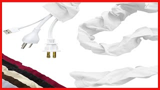 Great product -  Cordinate Fabric Cord Cover, 6 ft, Hides Cables, Great for Lamps, Light Fixtures, a